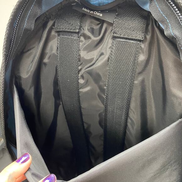 Samsonite Blue Grey Black Laptop Travel School Backpack - Picture 9 of 10